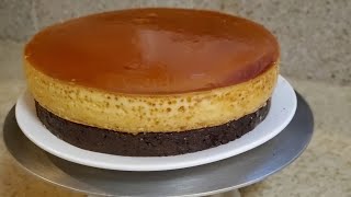 la mejor receta de chocoflan o famoso pastel imposible [upl. by Annirtak336]