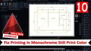 AutoCAD How To Fix Printing In Monochrome Still Prints Color [upl. by Asserat]