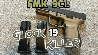 FMK 9c1 350 Glock 19 killer [upl. by Lrig]