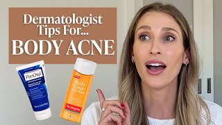 Body Acne or Folliculitis Dermatologist Tips amp Drugstore Skincare Products to Try  Dr Sam Ellis [upl. by Ferdie47]