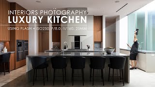 Interiors Photography Luxury Kitchen using Flash [upl. by Sibbie]