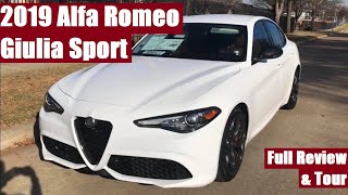 2019 Alfa Romeo Giulia Sport  Full Review amp Tour Louder Please [upl. by Hnad]