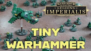 Painting TINY WARHAMMER Legions Imperialis Salamanders [upl. by Esilehs]