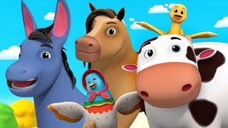 Old Macdonald Had A Farm Songs and Animal Videos for Kids [upl. by Adar]