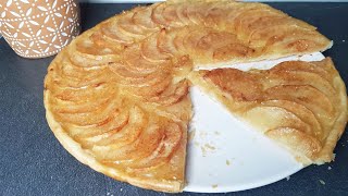 tarte aux pommes pâte feuilletée facile  CookRoutine [upl. by Cinderella]