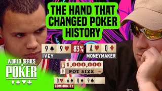 Chris Moneymaker’s Historic Cooler Against Phil Ivey  2003 WSOP Main Event [upl. by Notsuoh386]