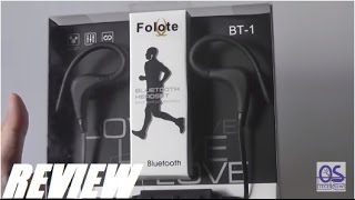 REVIEW Folote BT1 Bluetooth Sports Headphones [upl. by Bradeord]