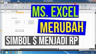 Cara merubah dollar ke rupiah di excel mudah banget loh [upl. by Marcos]