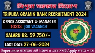 Tripura Job  IBPS Tripura Gramin Bank Recruitment 2024 Assistant Manager 10313 Vacancy Notification [upl. by Denzil]