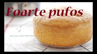 🍰Blat de tort PUFOS🍰  PANDISHPAN USOR IEFTIN Reteta pentru incepatori [upl. by Anekahs]