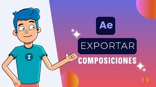 Como EXPORTAR una COMPOSICIÓN en After Effects  Tutorial Rápido [upl. by Silvain]