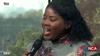 Gospel singer Lebo Sekgobela performs live in studio [upl. by Derdle]