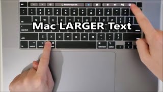 Mac How to Increase Font Size [upl. by Ymer]