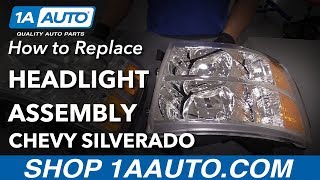 How to Replace Headlights 0713 Chevy Silverado [upl. by Yuh]