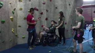 How to Belay for Adaptive Climbing [upl. by Eerehs910]