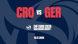 RELIVE  Croatia vs Germany  Main Round  Group I  Mens EHF EURO 2020 [upl. by Brown781]