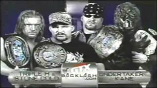 WWF Backlash 2001 Matchcard [upl. by Silverman]