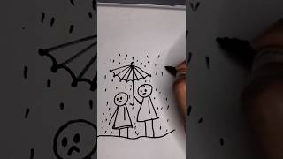 Couple line art shorts art diy new youtubeshorts youtube artist craft explore song music [upl. by Hillie]