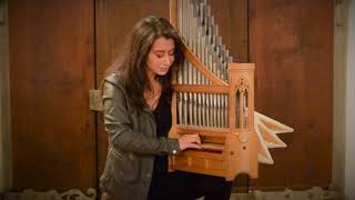 Catalina Vicens  Medieval Portative Organ  Rondeau  C Cooman 2014 [upl. by Schach]