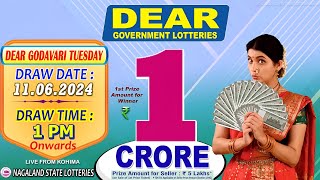 LOTTERY LIVE DEAR LOTTERY SAMBAD 1PM LIVE DRAW TODAY 11062024  Will You Are the Next Crorepati [upl. by Aitercal949]