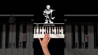 Undertale BONETROUSLE Piano Tutorial shorts [upl. by Elurd]