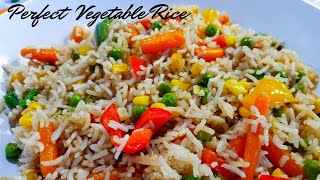 How to make the Perfect Vegetable Rice  Simple Vegetable Rice Recipe [upl. by Mackie]