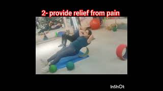 yoga Wheel exercise for reducing muscles tension and increasing flexibilityhelp prevent injuries [upl. by Haerle709]