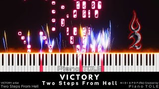 Two Steps From Hell  Victory  Piano particles effect Midi created by Piano TOLE [upl. by Liuqnoj]