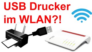 USB Drucker im Netzwerk WLAN  LAN für Windows und Android mit der FritzBox [upl. by Atisor]