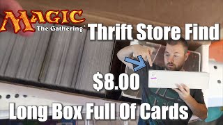 I Found a Long Box full of MTG Cards at a Thrift Store for only 8 Magic The Gathering Random Buy [upl. by Tibold]