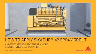 How to apply Sikadur®42 Epoxy Grout Smaller Volume Application [upl. by Premer]