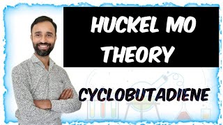 Huckel Molecular Orbitals of cyclobutadiene  Energy of HMOs  Wave functions of HMOs [upl. by Llerreg]