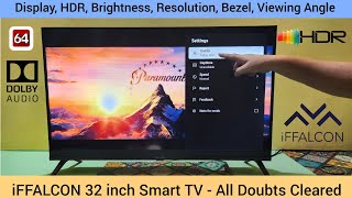 iFFALCON by TCL S53 32 inch Smart LED TV iFF32S53  Display Review  PART1 [upl. by Lorens]