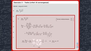 Matematica I  Limiti di successioni  Esercizi desame TRAILER [upl. by Faubert]