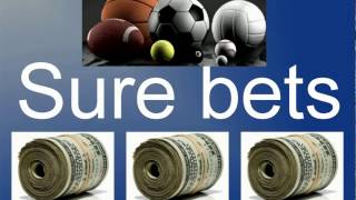 sports betting all you need to know about sure bets arbitrage bets [upl. by Zarla]