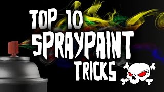 Top 10 Spray Paint Tricks HD [upl. by Aronoh]