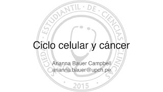 Ciclo celular y cáncer  Bioquímica [upl. by Smeaj109]