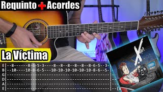 La Víctima  Xavi  Requinto  Acordes  TABS  Tutorial Guitarra [upl. by Anele]