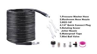 how to install sewer jetter kit for pressure washer [upl. by Atnima]