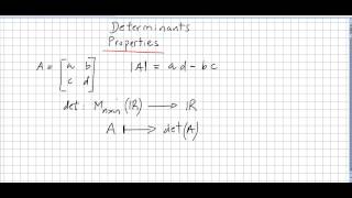 Linear Algebra 109 Determinant 2 [upl. by Gowrie574]