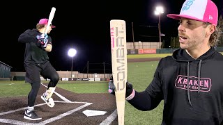 Hitting with the 2025 Combat quotSpec A1 Sandstormquot  BBCOR Baseball Bat Review [upl. by Atinor]