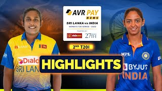 HIGHLIGHTS  India Women tour of Sri Lanka 2022  2nd T20I [upl. by Eijneb]