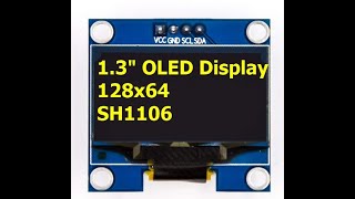 OLED 13quot 128x64 SH1106 [upl. by Dola]