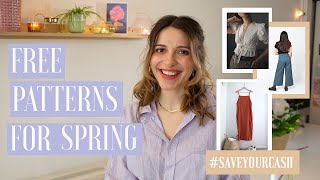 15  FREE  SEWING PATTERNS FOR SPRING [upl. by Palermo]