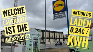 Welche Ladekarte ist die günstigste DC ab 024€ Ladetarife für Elektroautos in Deutschland amp Europa [upl. by Eenahpets]