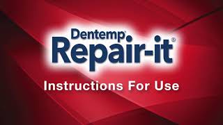 Dentemp Repairit Instructions For Repairing Dentures [upl. by Alekin]