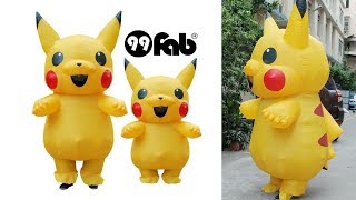 Inflatable Pikachu Pokemon Halloween costumes [upl. by Clo]