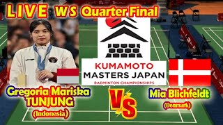 LIVE Gregoria Mariska Tunjung Vs Mia Blichfeldt Kumamoto Masters 2024 QF [upl. by Egor]