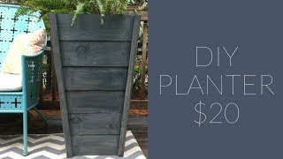 How to Build an Outdoor Planter Box  20 Lumber [upl. by Anatlus]