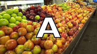 ABC FRUIT amp VEGETABLE SONGS  ALPHABET SONG  PHONICS [upl. by Audrit]